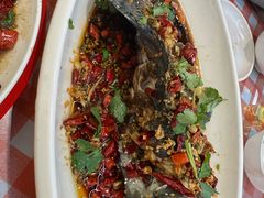 蒜爆石斑鱼-彬彬菜馆