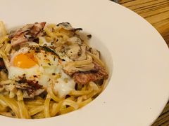 忌廉汁培根意大利扁面配水波蛋-Cyclus Craft Kitchen薩克思手工厨房
