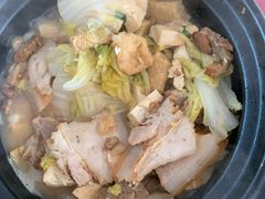 砂锅炖豆腐-北京龙庆四季香农家饭庄·灶台鱼·碳烤虹鳟鱼(龙庆峡店)