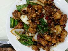 辣炒牛蛙-天津乾毓德饭庄·清真传统炒菜·海鲜烧烤(咸阳路店)