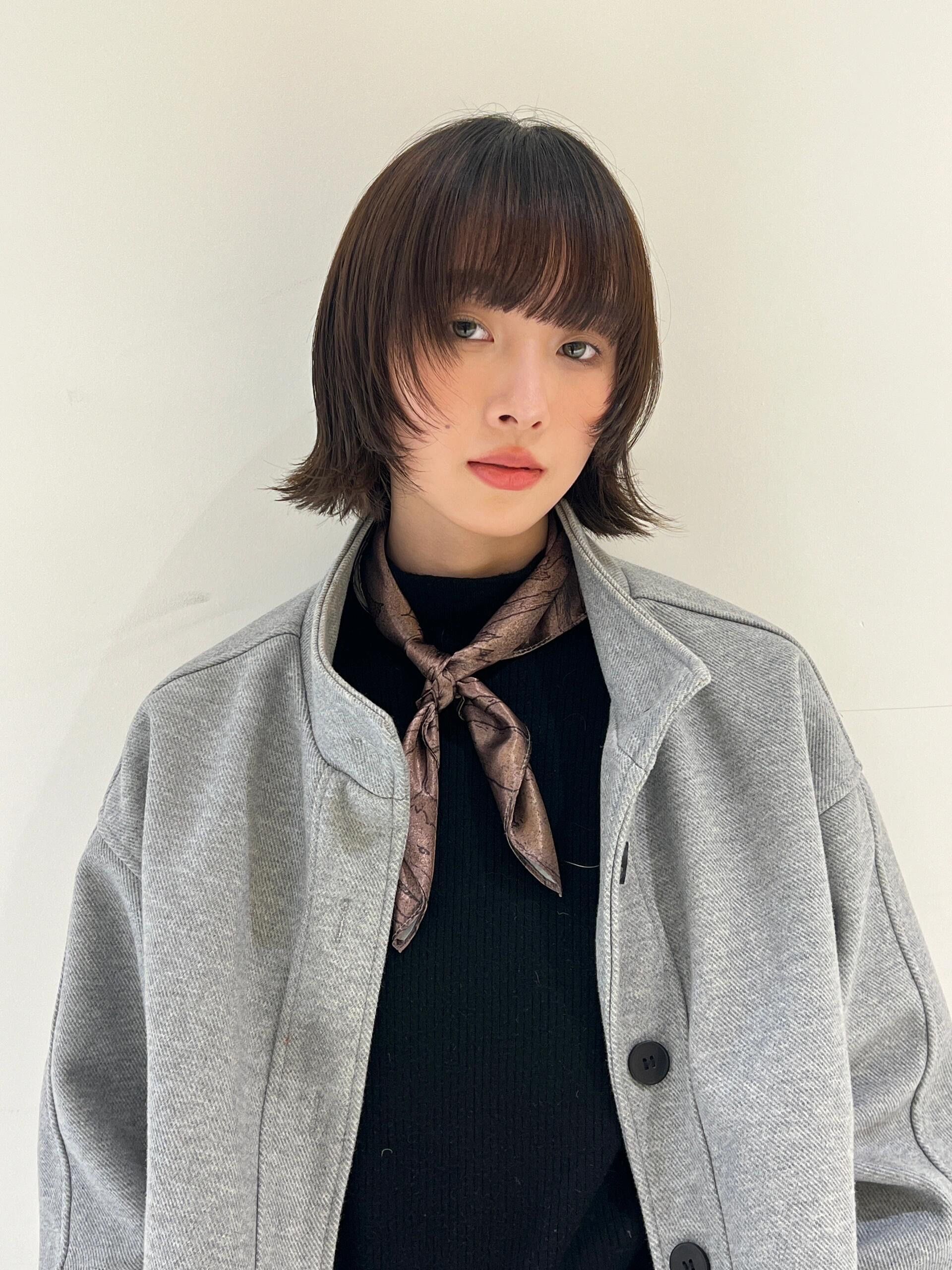 明承剪发层次感短发的魅力短发女孩日系短