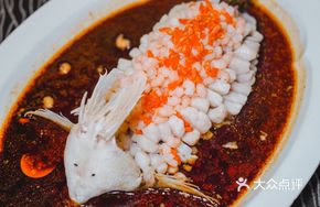 Sauce-Infused Three-Shrimp Mandarin Fish