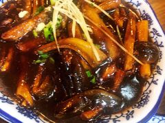 现炒鳝丝-孙盛兴奥灶面馆·蟹黄面·三虾面(山塘街总店)