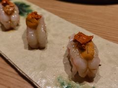 牡丹虾海胆虾膏寿司-鮨青(恒基名人购物中心店)