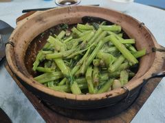 虾酱啫通菜-天宝食坊·啫啫煲大排档(西华路店)