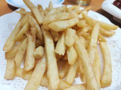 蛋黄薯条-晚归月亮湾私家菜(临邑路店)