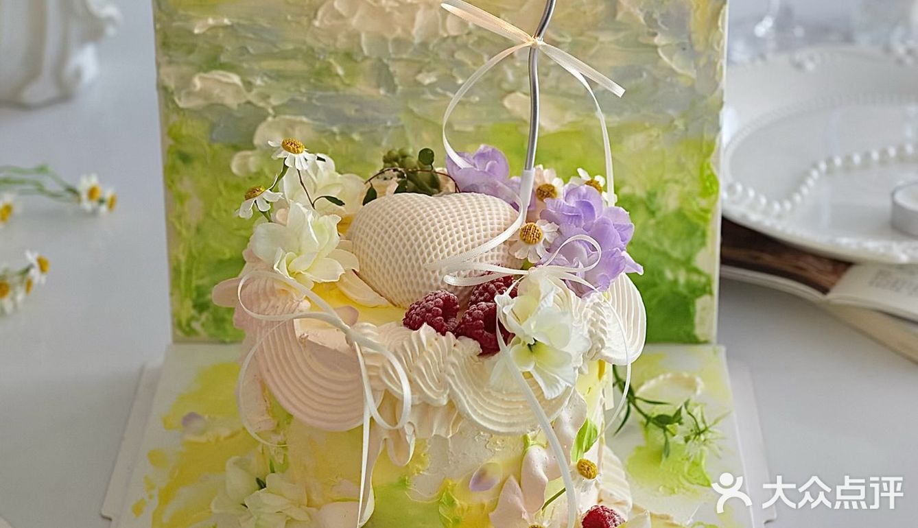 法式油画春天氛围感蛋糕🌈