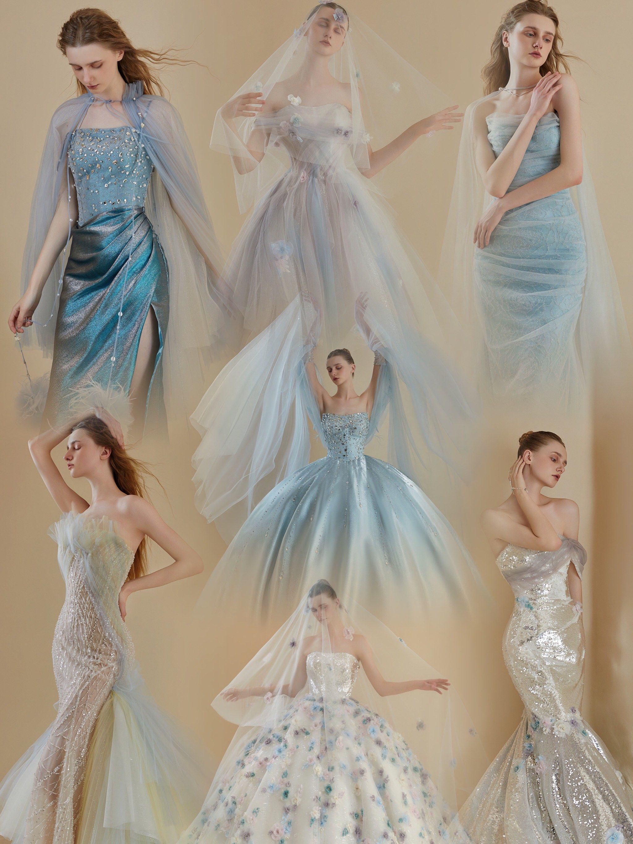 冰蓝色系海洋盛宴🫧太适合人鱼公主变装了吧