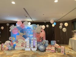 -11 Baby百日宴生日气球创意布置