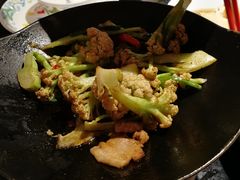 干锅有机花菜-老头儿油爆虾·知味杭州(爱琴海购物中心)