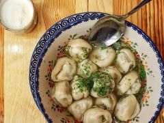 蘑菇饺子-Lozhki-ploshki