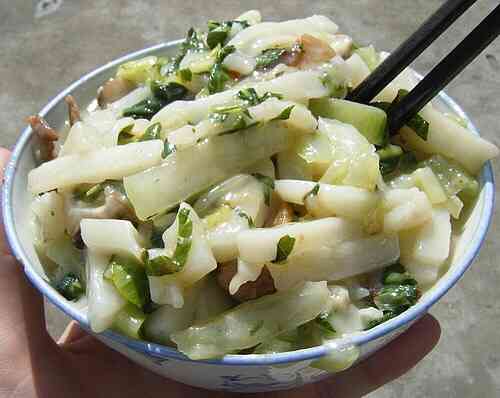 三门小吃-"一直经过没吃过三门年糕,今天想尝尝,要了.