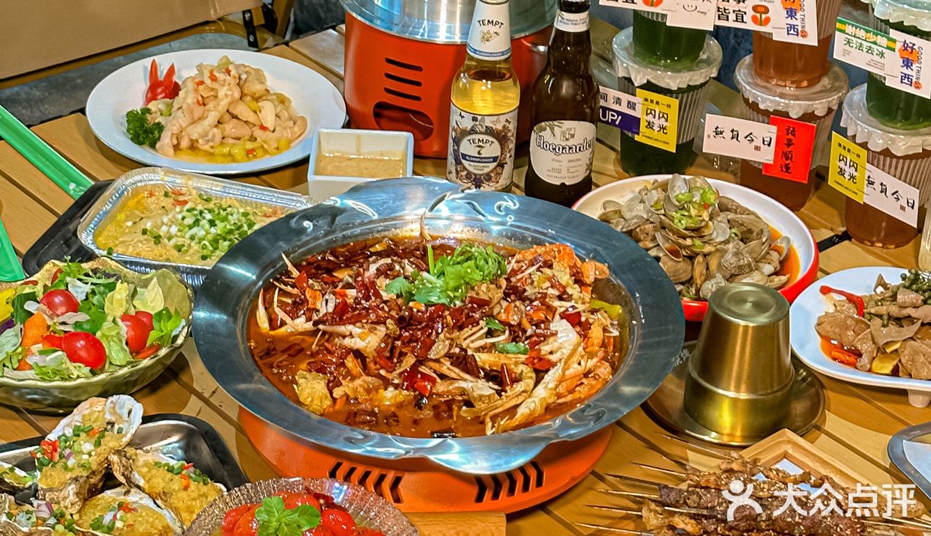 郑州这家露营风烧烤太惬意了😌