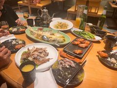 -海派美食·家宴海鲜青岛菜·石锅鲽鱼头(东方城店)