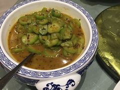 山葱花炒丝瓜-保定会馆(秀兰店)