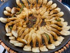 排骨豆角卷子-华盛园卷子王农家菜水库鱼