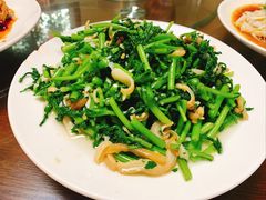 茼蒿炒海蜇-林之六八·6886大连老菜馆