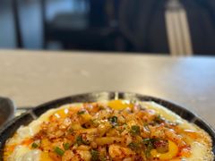 石板虾仁鸡蛋-韩仁阁米肠汤饭(韩乐坊店)