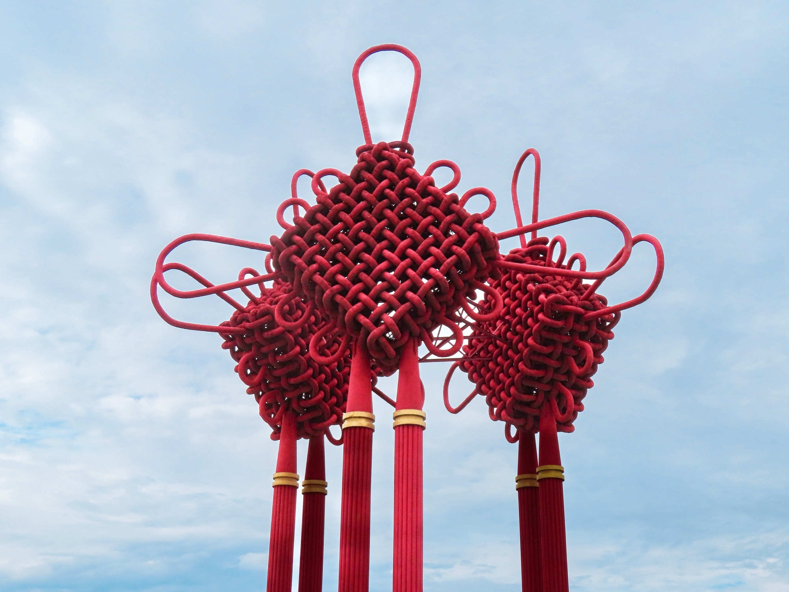 大庆百湖之城の三永湖超震撼的世界最大中国结