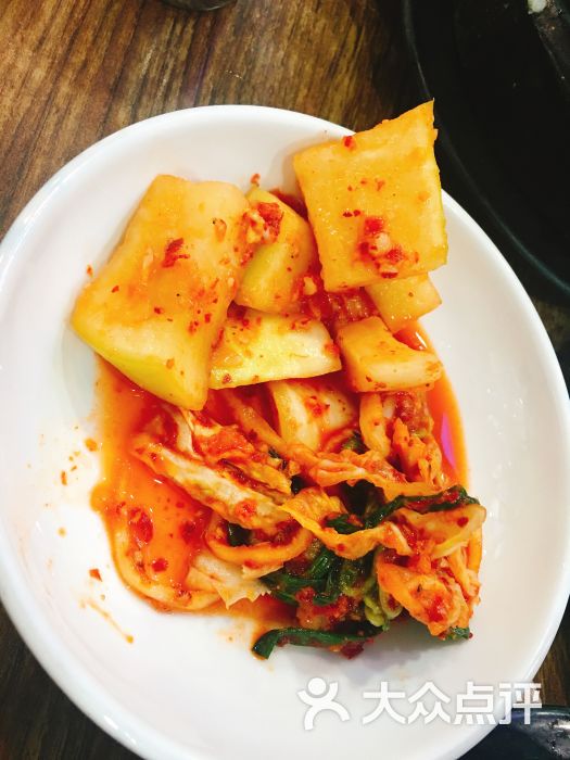 东大门一只鸡-泡菜图片-首尔美食-大众点评网