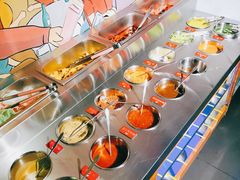 自助调料区-马路牙子地桌烤肉(工体店)