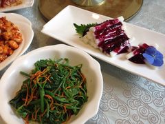 丝瓜尖&nbsp;蓝莓山药-德缘烤鸭店(大栅栏店)