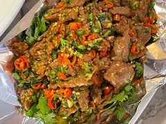 锡纸香菜黄牛肉-渔语鱼新川菜Bistro(万象天地店)