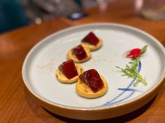 玫瑰鹅肝配上海葱油饼-上海人家花樣年华(中山公园店)