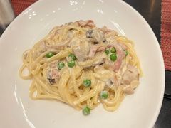 奶油培根意大利面-WOLFGANG PUCK KITCHEN & BAR(迪士尼小镇店)