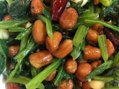 果仁菠菜-玫瑰红烤羊排(北新桥三条店)