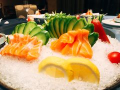 刺身三文鱼时蔬-寻鲜记·东海味·经典甬菜(宁波开元名都大酒店)