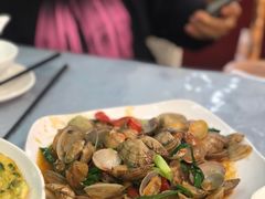 姜葱炒花甲-皓景海鲜·地标美食(双月湾店)