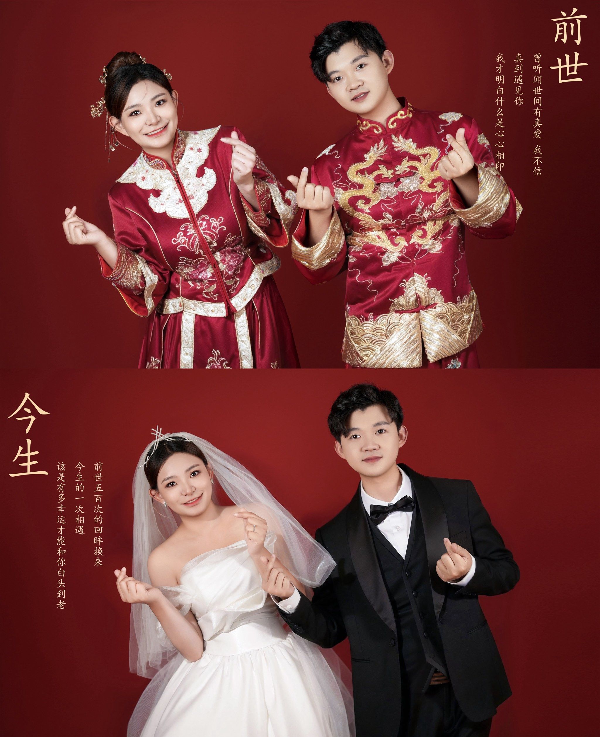 前世今生一眼惊艳婚纱情侣照