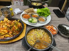 辣炒鱿鱼-全州豆芽汤饭