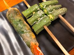 苏叶烤鸡皮虾-鸟串烧Yakitori