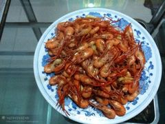 水煮河虾-鲜鱼居饭店