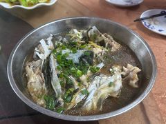一鱼三吃（豉汁蒸鱼头）-荔枝红五号农庄