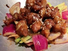 蒜香蜜汁排骨-绿茶餐厅(乐峰广场店)