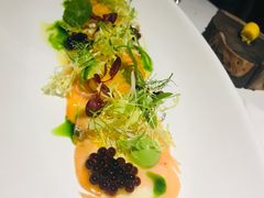 烟熏帝王鲑配马粪海胆-Le Bistrot de Racine