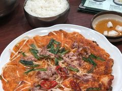 泡菜饼-神仙雪浓汤(明洞店)