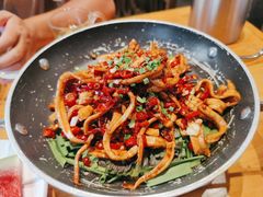 钢盆辣子鲜鱿-渔乡米香·剁椒鱼头(四方坪店)
