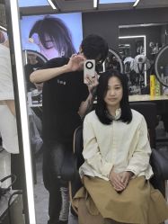 点击看大图 -藤野造型烫发染发