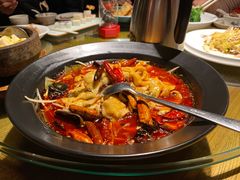 水煮功夫鱼片海鲈鱼（两头吃椒盐鱼头）-大鸽饭(岗顶店)