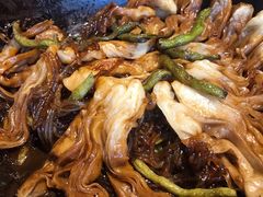 排骨豆角卷子-华盛园卷子王农家菜水库鱼