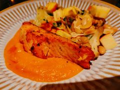 煎三文鱼花菜南瓜酱沙拉-BAKER&SPICE(安福路店)