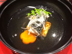 海鲈鱼配烤豆腐清汤-虎吟こぎん