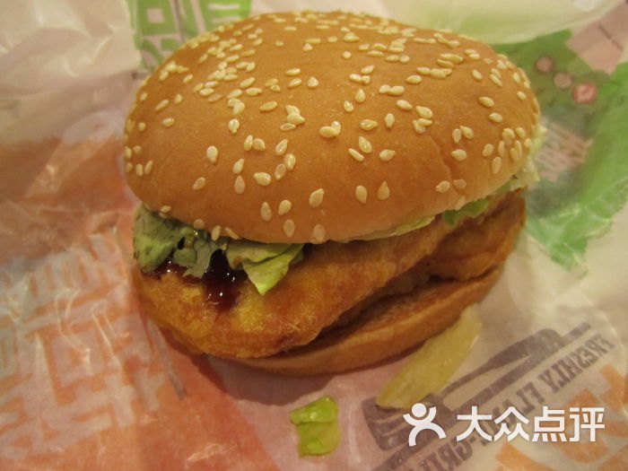 双层蒲烧风味脆鸡堡