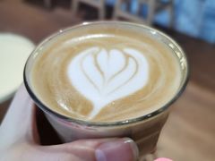 玫瑰拿铁-Oasis coffee燕谷咖啡(公信店)