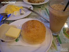冰火菠萝油+冻咖啡-翠华餐厅