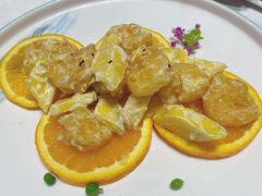 芒果芥末虾丸子-味钱塘·钱塘渔鲜·地道江浙菜(宋城店)
